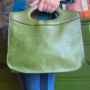Matt & Nat Montréal green vegan leather mini tote handbag